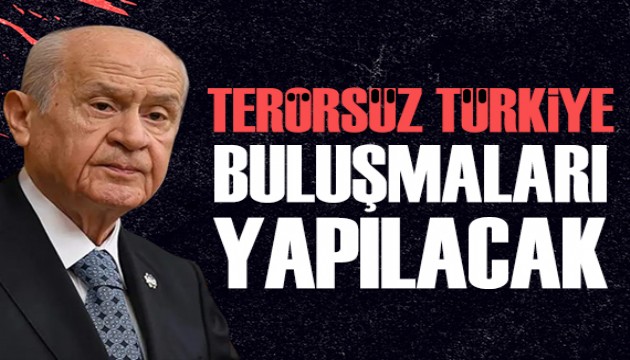 MHP, 'Terörsüz Türkiye' buluşmaları gerçekleştirecek