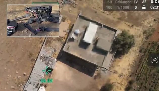 Kaçak elektrik denetimi yapan dronu uzun namlulu silahla vurdular