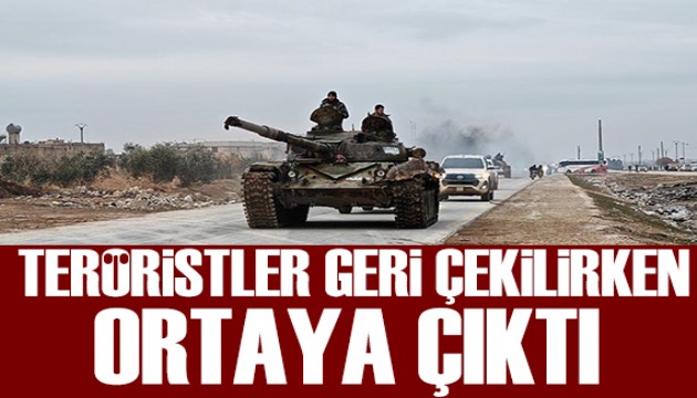 Teröristler geri çekilirken ortaya çıktı: Sert tepki