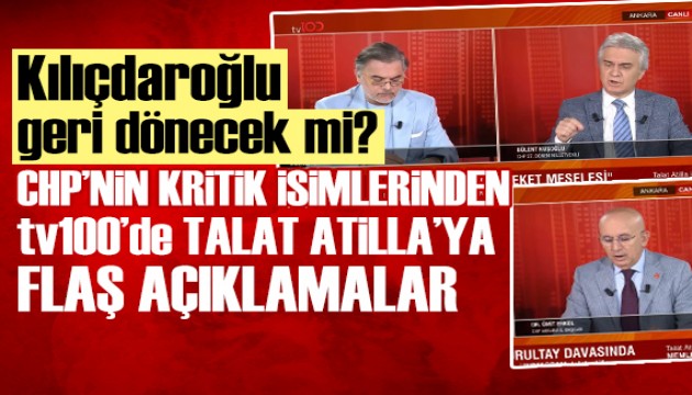 Kurultay'da şaibe var mı, Kemal Kılıçdaroğlu dönecek mi? CHP'nin kritik isimleri tv100'de Talat Atilla'ya açıkladı!