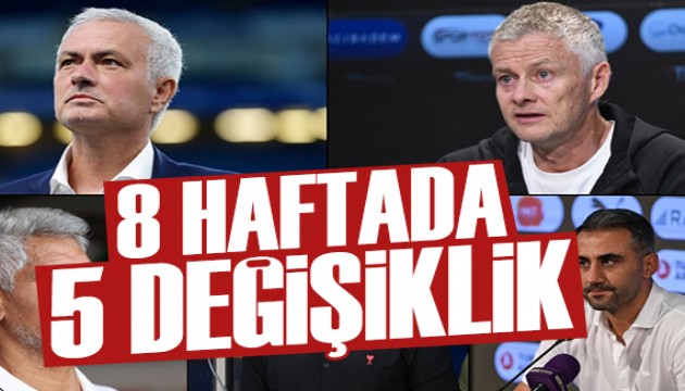 8 haftada 5 teknik direktör değişti