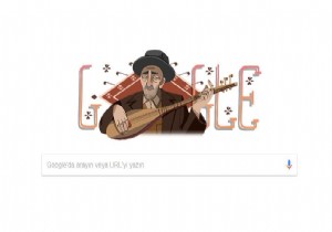 Google Aşık Veysel'e özel doodle yaptı