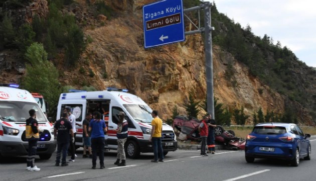 Gümüşhane'de feci kaza