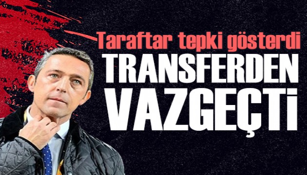 Taraftar tepkisi transferi durdurdu