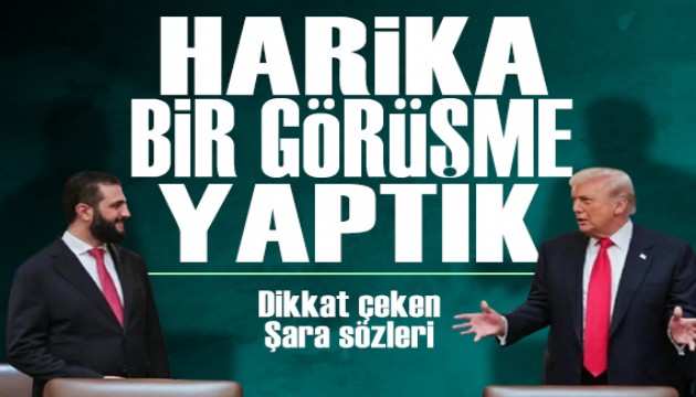 Trump'tan Ahmed Şara sözleri: 