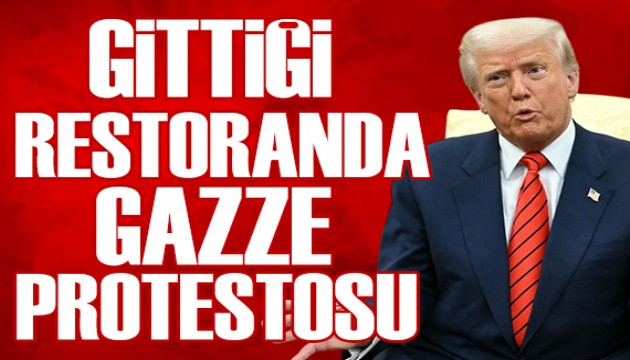 Trump'a Gazze protestosu
