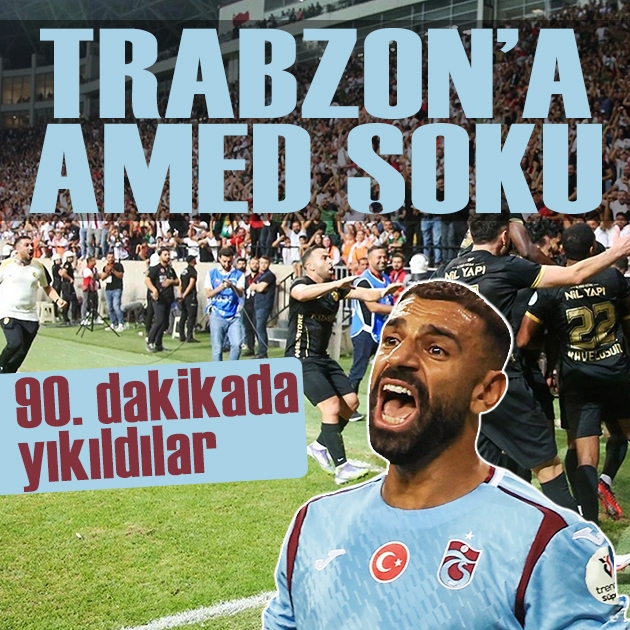 Trabzon'a Amed şoku: 90. dakikada yıkıldılar