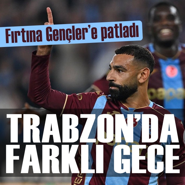 Trabzon'da farklı gece: Fırtına Gençlerbirliği'ne patladı