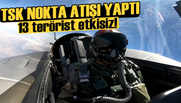 TSK'dan nokta atışı: 13 terörist etkisiz hale getirildi