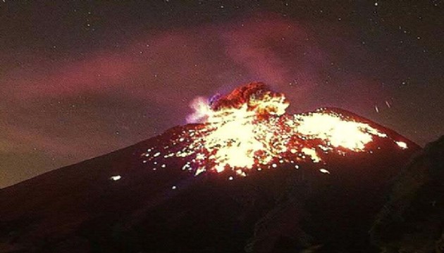 Popocatepetl Yanardağı’nda 6 yeni patlama