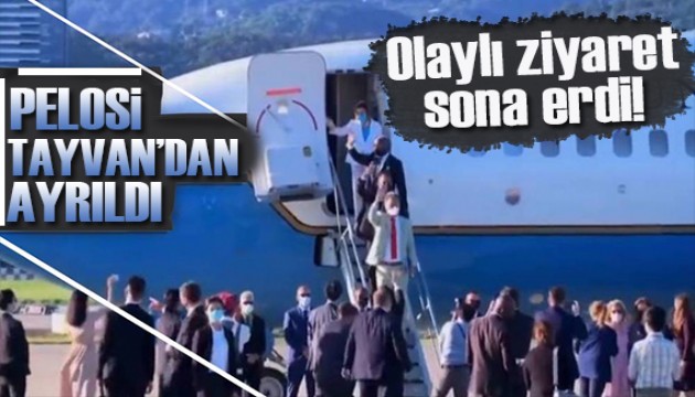 Kritik ziyaret sona erdi! Pelosi Tayvan'dan ayrıldı