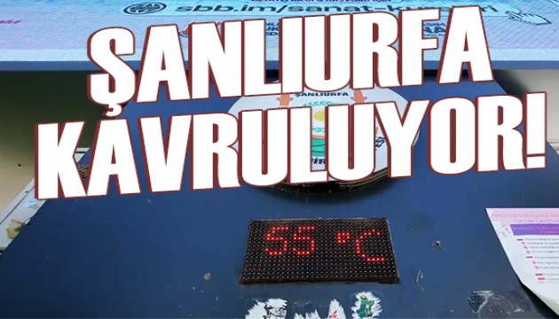 Şanlıurfa'da termometreler 55 dereceyi gösterdi!