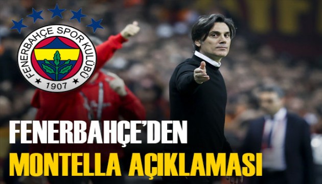 Fenerbahçe'den Vincenzo Montella açıklaması! Anlaşmanın ardından vazgeçildiği iddia edilmişti