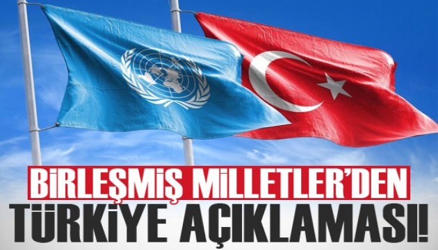 Birleşmiş Milletler'den Türkiye açıklaması
