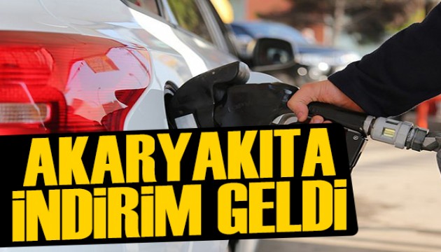Akaryakıta indirim geldi