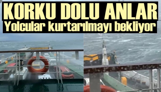 Yalova'da korku dolu anlar: Feribot sürüklendi!