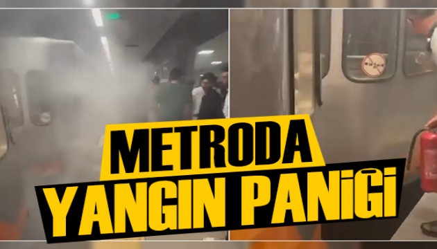 Bağcılar metroda yangın paniği!