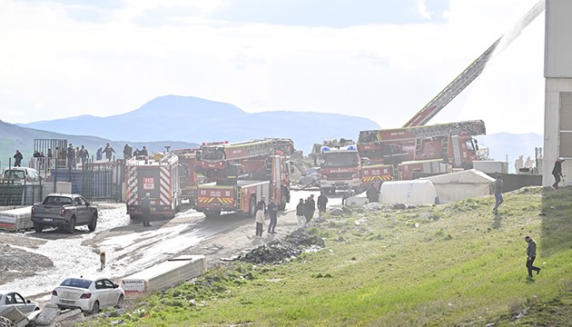 Başkentte depo yangını