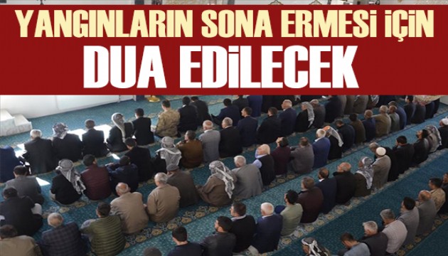 Orman yangınlarının sönmesi için camilerde dua edilecek