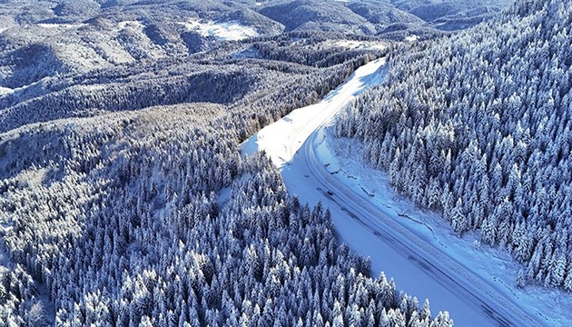 Çambaşı Yaylası'nda kış manzarası