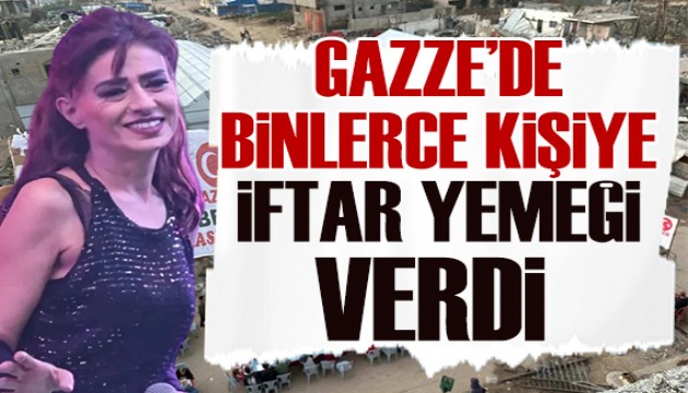 Yıldız Tilbe, Gazze'de 4 bin kişilik iftar verdi!