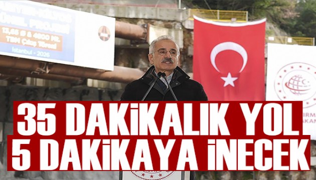 35 dakikalık yol 5 dakikaya inecek