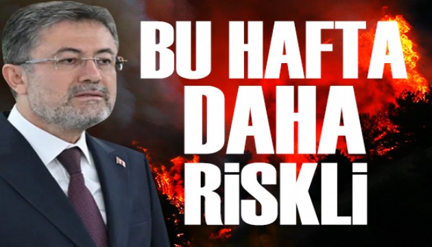 Bakan Yumaklı orman yangınlarıyla ilgili son verileri açıkladı