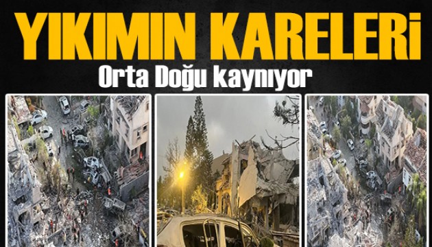 Saldırılar sürüyor! Tel Aviv'de ağır hasar