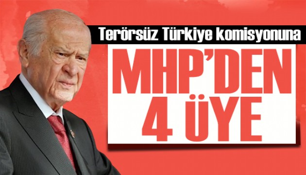 Terörsüz Türkiye komisyonuna MHP'den 4 üye! Bahçeli'den YPG/PYD'ye tepki