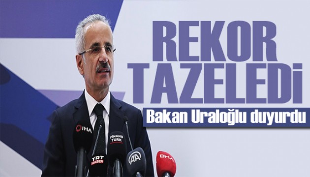 Bakan Uraloğlu duyurdu: Havalimanları rekor tazeledi