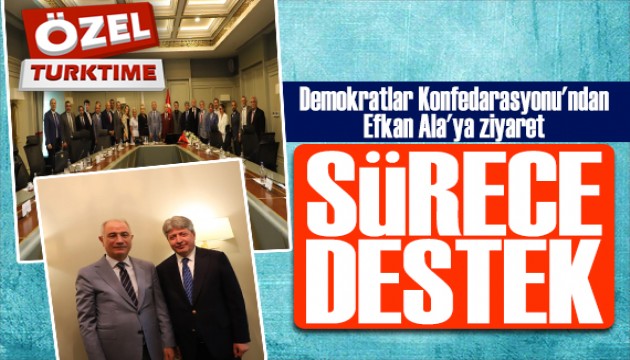 Demokratlar Konfedarasyonu'ndan Efkan Ala'ya ziyaret: Terörsüz Türkiye sürecine tam destek!