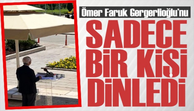 Ömer Faruk Gergerlioğlu'nu sadece 1 kişi dinledi