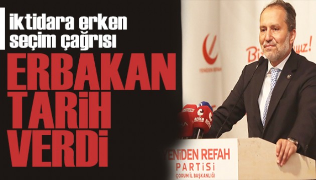 Fatih Erbakan'dan erken seçim çağrısı: İktidar sorunların kaynağı haline geldi