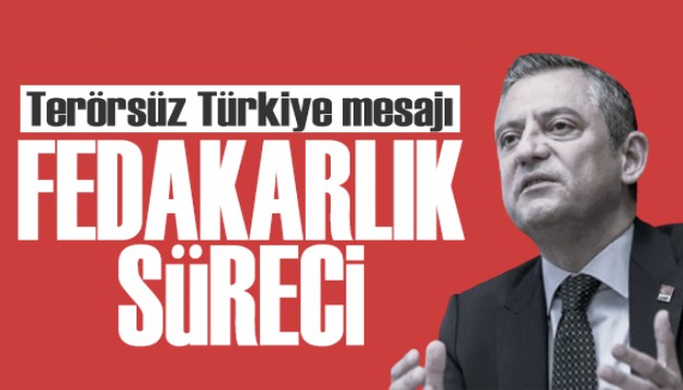 Özgür Özel'den Terörsüz Türkiye açıklaması: Komisyon bundan sonra açık yapılacak