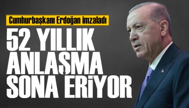 Erdoğan imzaladı: 52 yıllık petrol anlaşması sona eriyor