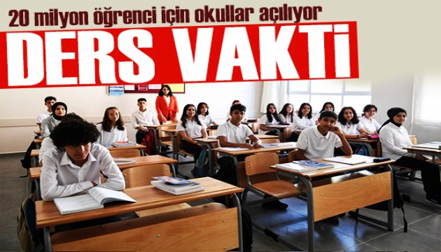 3 aylık yaz tatili bitti: 20 milyon öğrenci için okullar açılıyor