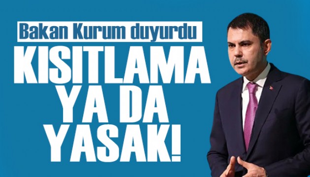 Bakan Kurum duyurdu: Tarihi bir adım daha atıyoruz