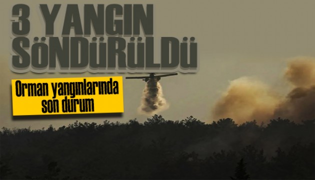 Orman yangınlarında son durum! Çanakkale'de müdahale sürüyor