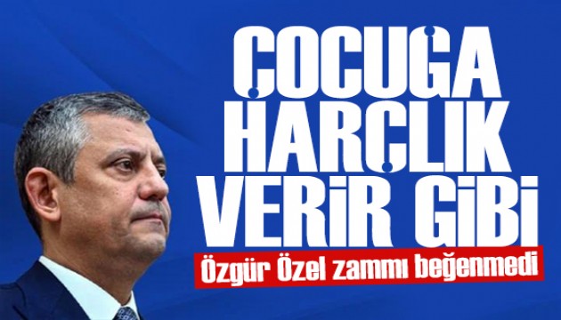 Özgür Özel'den emekli maaşı tepkisi: Çocuğa harçlık verir gibi