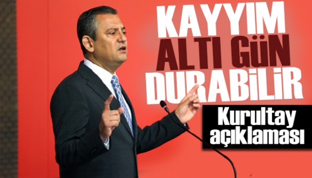Özgür Özel'den kayyım açıklaması: Atansa bile 6 gün durabilir