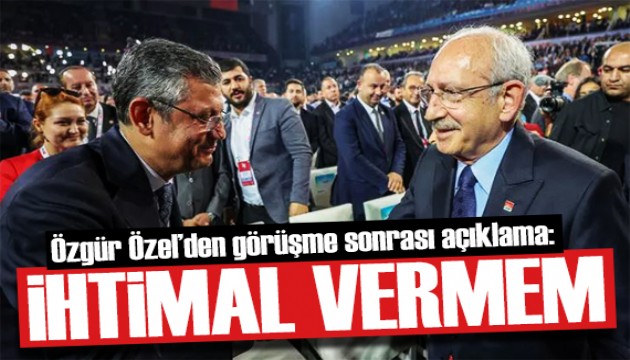 Özgür Özel Kılıçdaroğlu ile görüştü! Gözler 15 Eylül'de