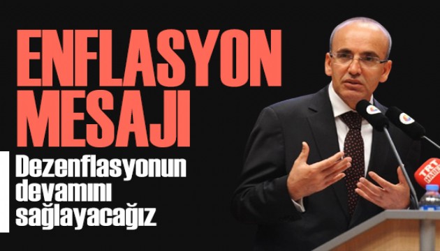 Bakan Şimşek'ten enflasyon mesajı
