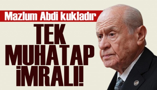 MHP lideri Bahçeli'den Mazlum Abdi açıklaması: Tek muhatap İmralı!