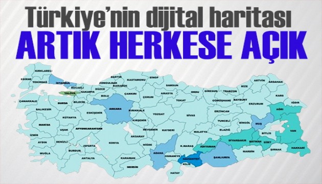 Bakanlık duyurdu: Türkiye'nin dijital haritası artık herkese açık