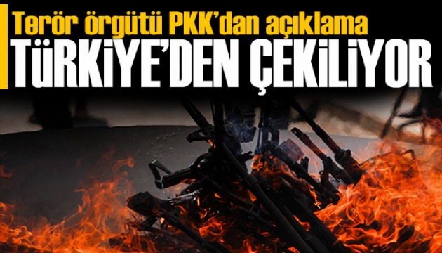 Terör örgütü PKK duyurdu: Türkiye'den tamamen çekiliyor