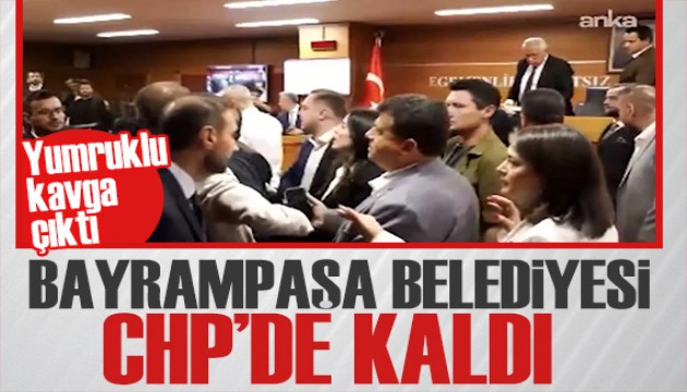 Bayrampaşa Belediyesi CHP'de kaldı! Tekme tokat kavga çıktı