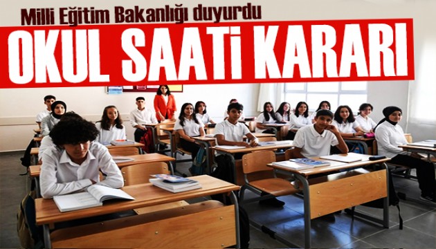 Milli Eğitim Bakanı açıkladı: İstanbul'da 'okul saati' kararı