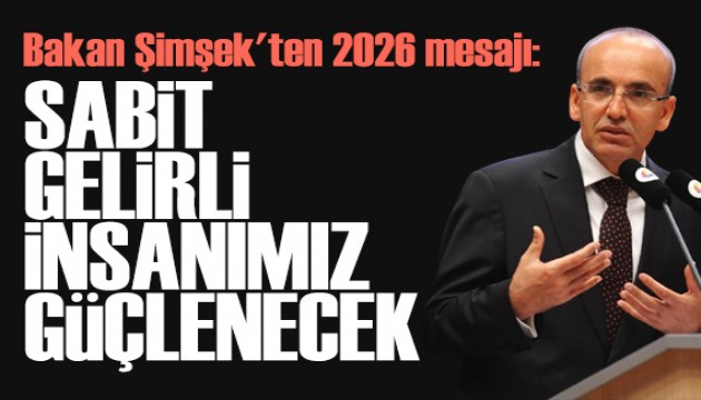 Bakan Şimşek'ten 2026 mesajı: Enflasyon düşecek