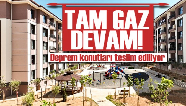 Bakan Kurum deprem bölgesi çalışmalarına tam gaz devam ediyor! 300 bininci konut teslim edilecek