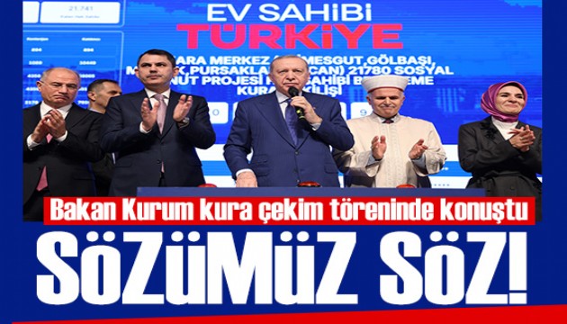 Bakan Kurum: 500 bin sosyal konutumuz bitecek